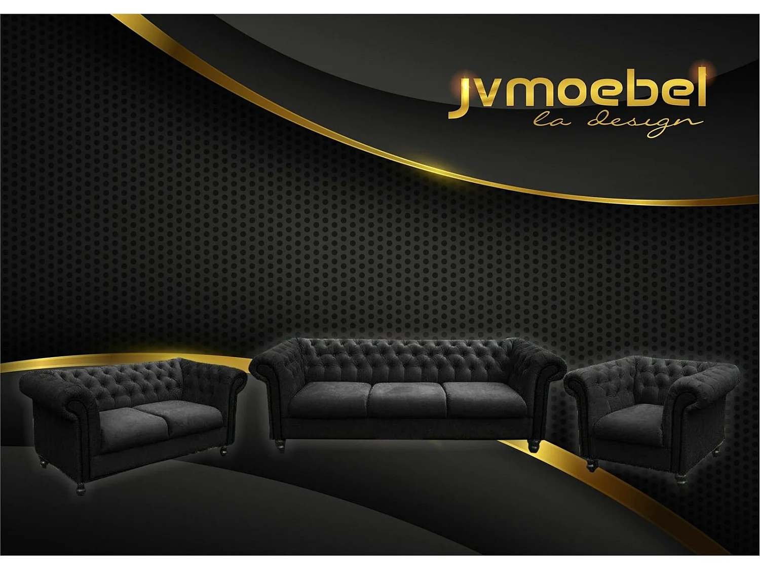 Sofagarnitur Chesterfield Design Wohnzimmer Möbel Couch 321 Sitzer Couchen Sofas