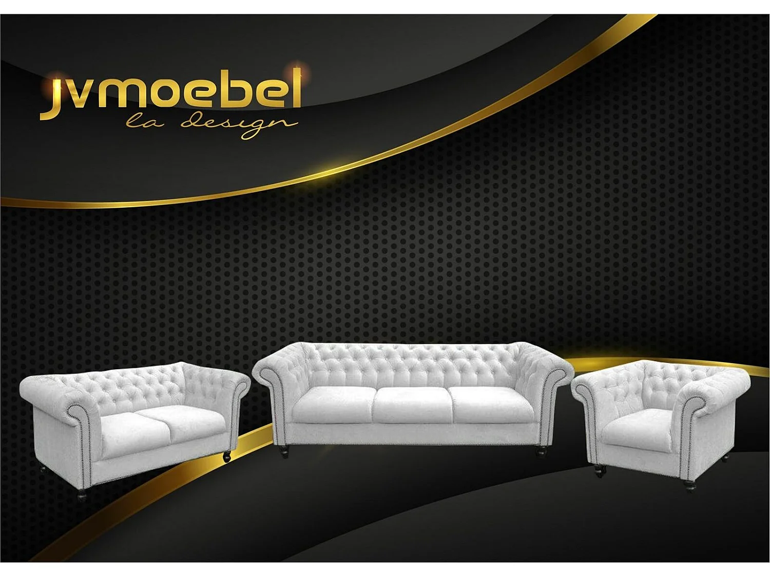 Sofagarnitur Chesterfield Design Wohnzimmer Möbel Couch 321 Sitzer Couchen Sofas