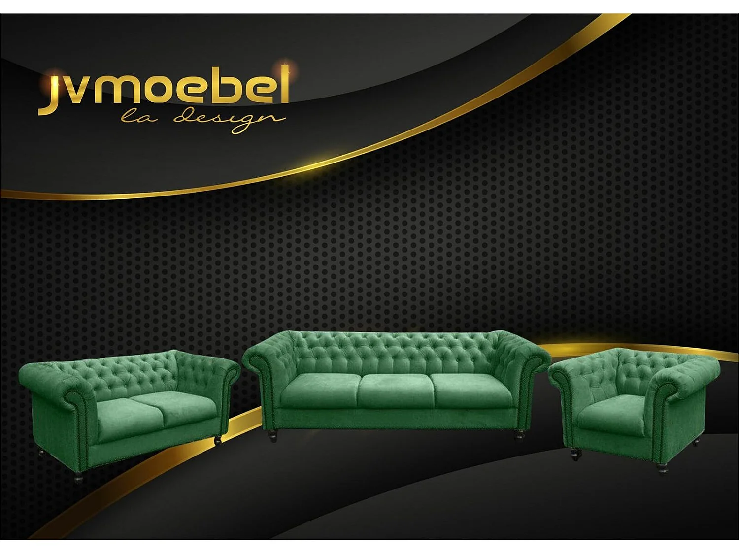 Sofagarnitur Chesterfield Design Wohnzimmer Möbel Couch 321 Sitzer Couchen Sofas