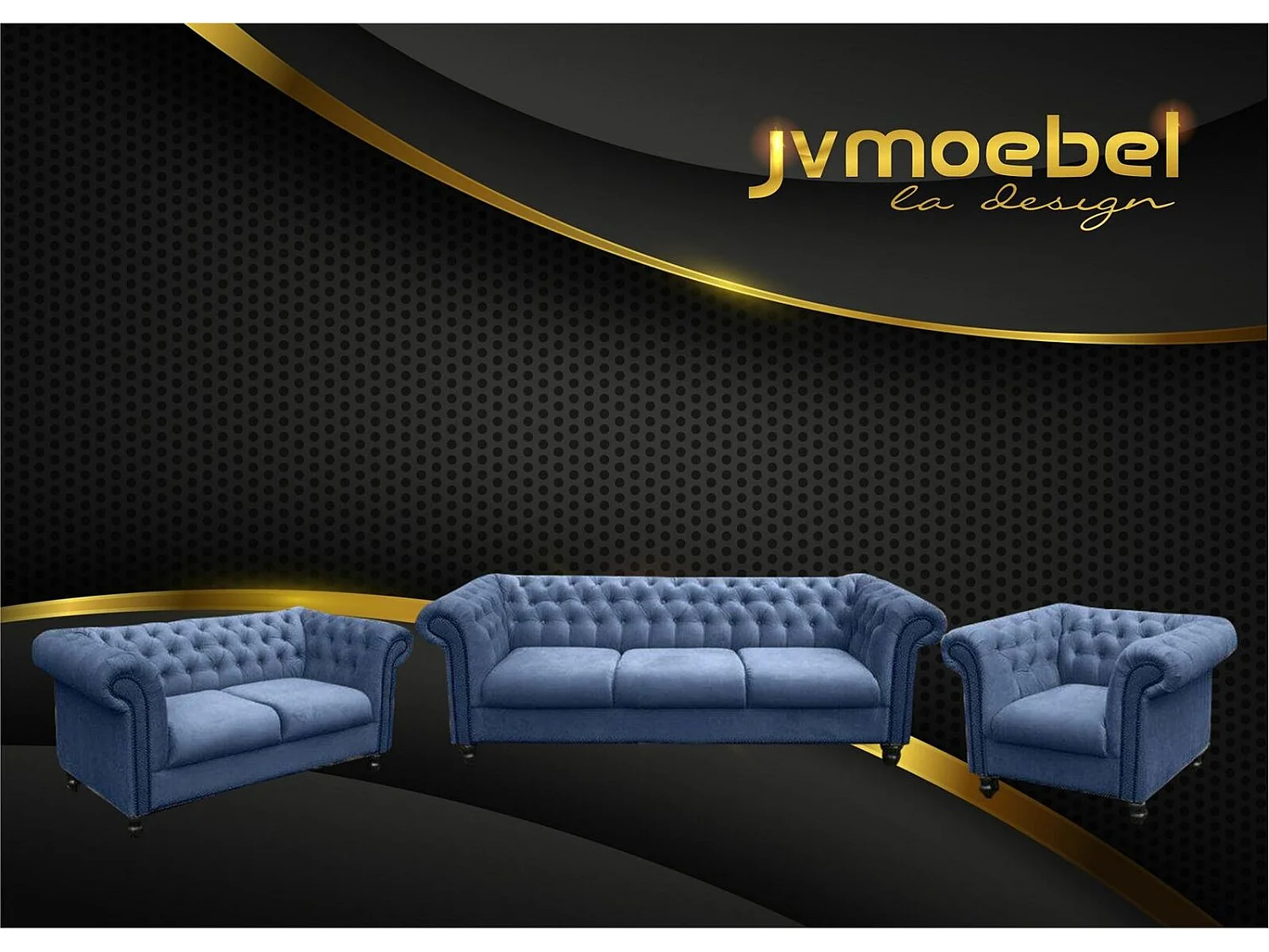 Sofagarnitur Chesterfield Design Wohnzimmer Möbel Couch 321 Sitzer Couchen Sofas