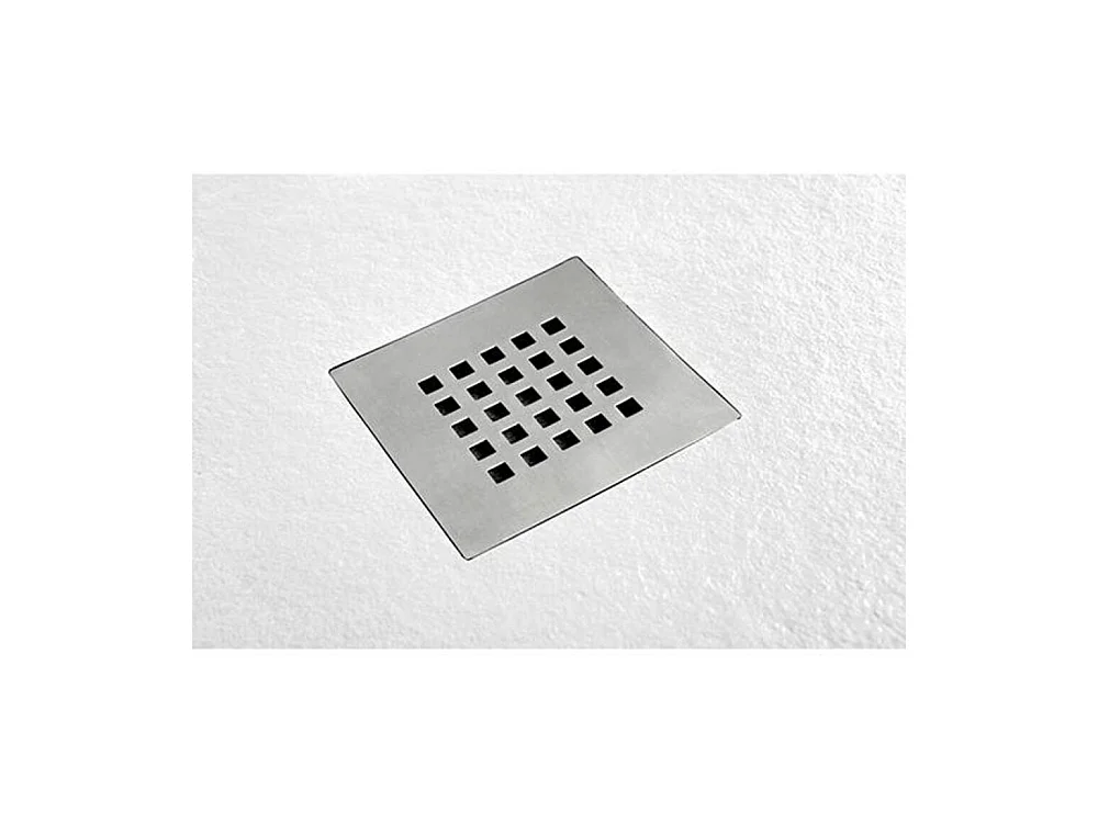 Receveur de Douche 70X130 cm Vulcano Line Extra Slim Beige Ral 1019 En Résine Synthétique et Poussière de Marbre Avec Vidage Gratuit