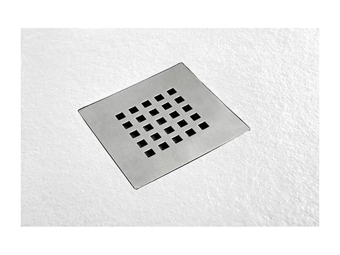 Douchebak 80X120 cm Vulcano Line Extra Slanke Rode Kleur Ral 3020 In Kunsthars en Marmerpoeder met Vrije Afvoer