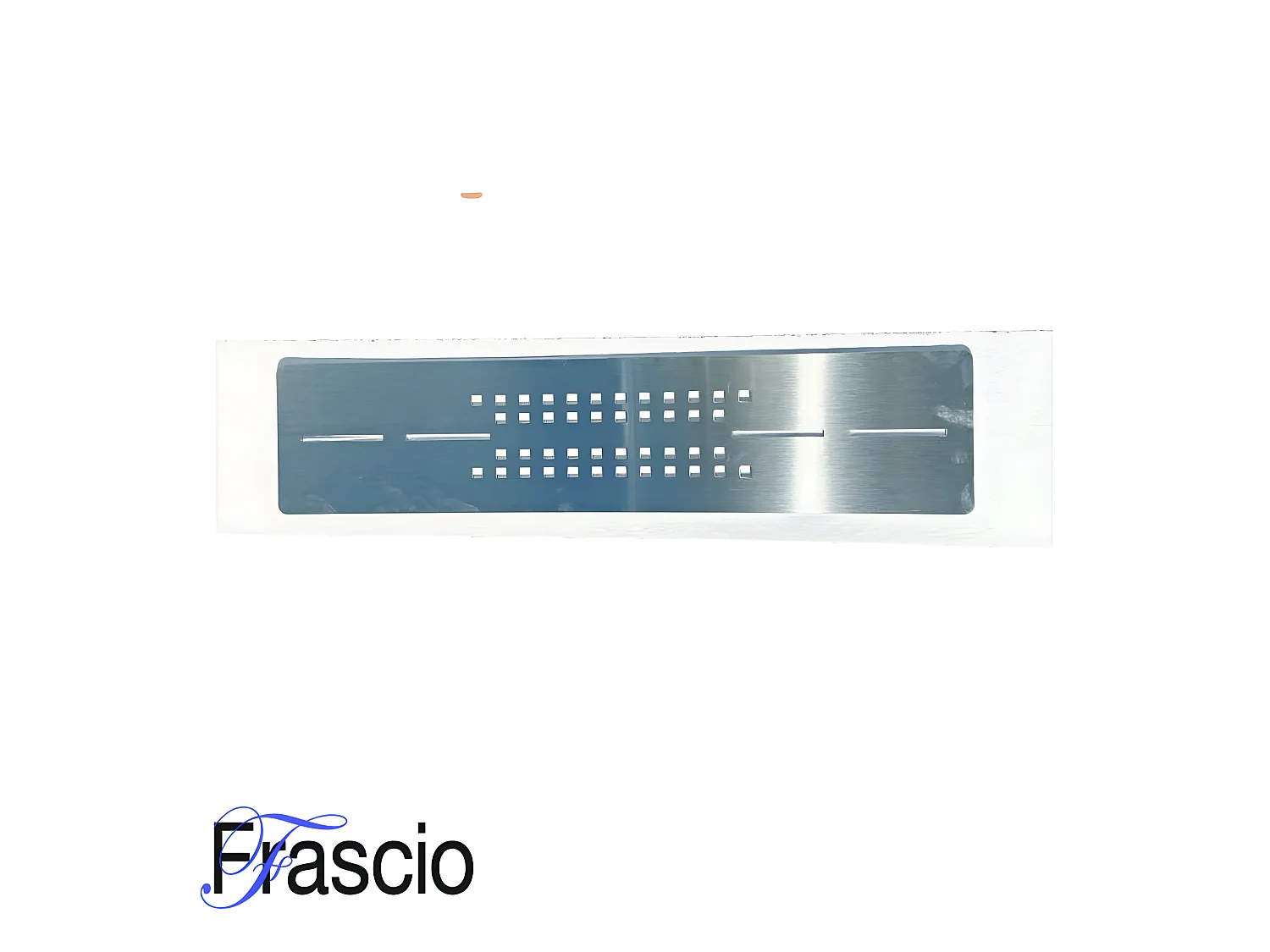 Receveur de douche 90X110 cm avec grille latérale Vulcano Line Extra Slim blanc en résine synthétique et poudre de marbre avec bonde offerte