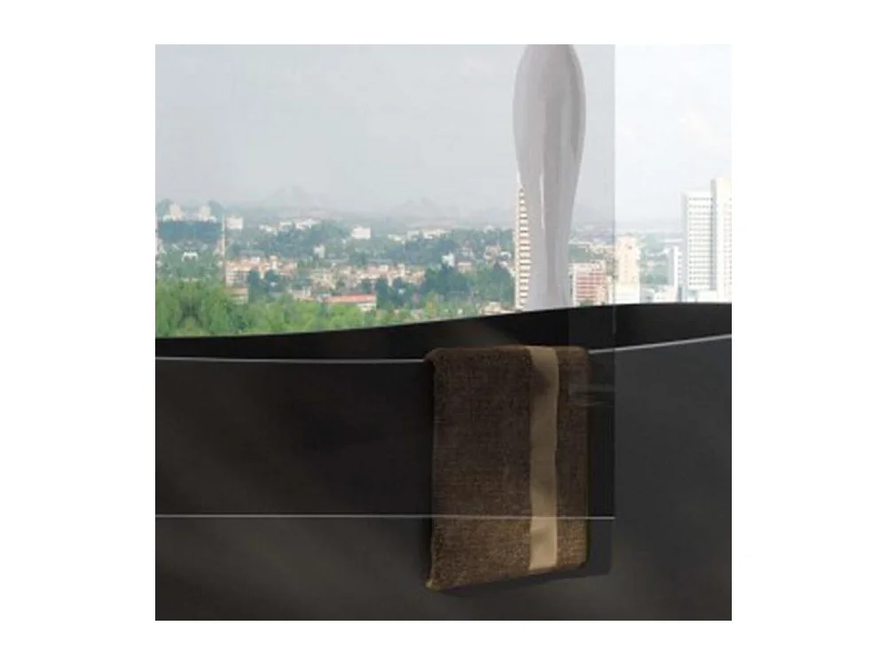 Douchewand 160x100 cm Hoog 200cm 1 Vast Kristal + Ap. 4 centrale kristallen, transparant chroomprofiel