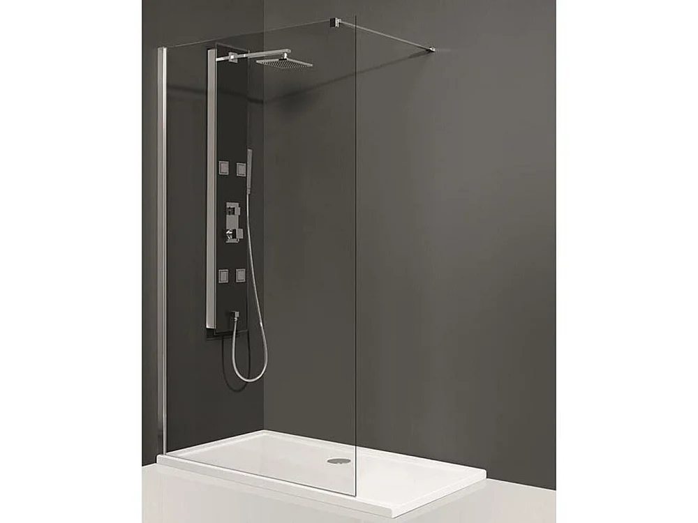 Frascio Inloopdouchebox 90 cm hoog 195 cm 6 mm gehard kristal