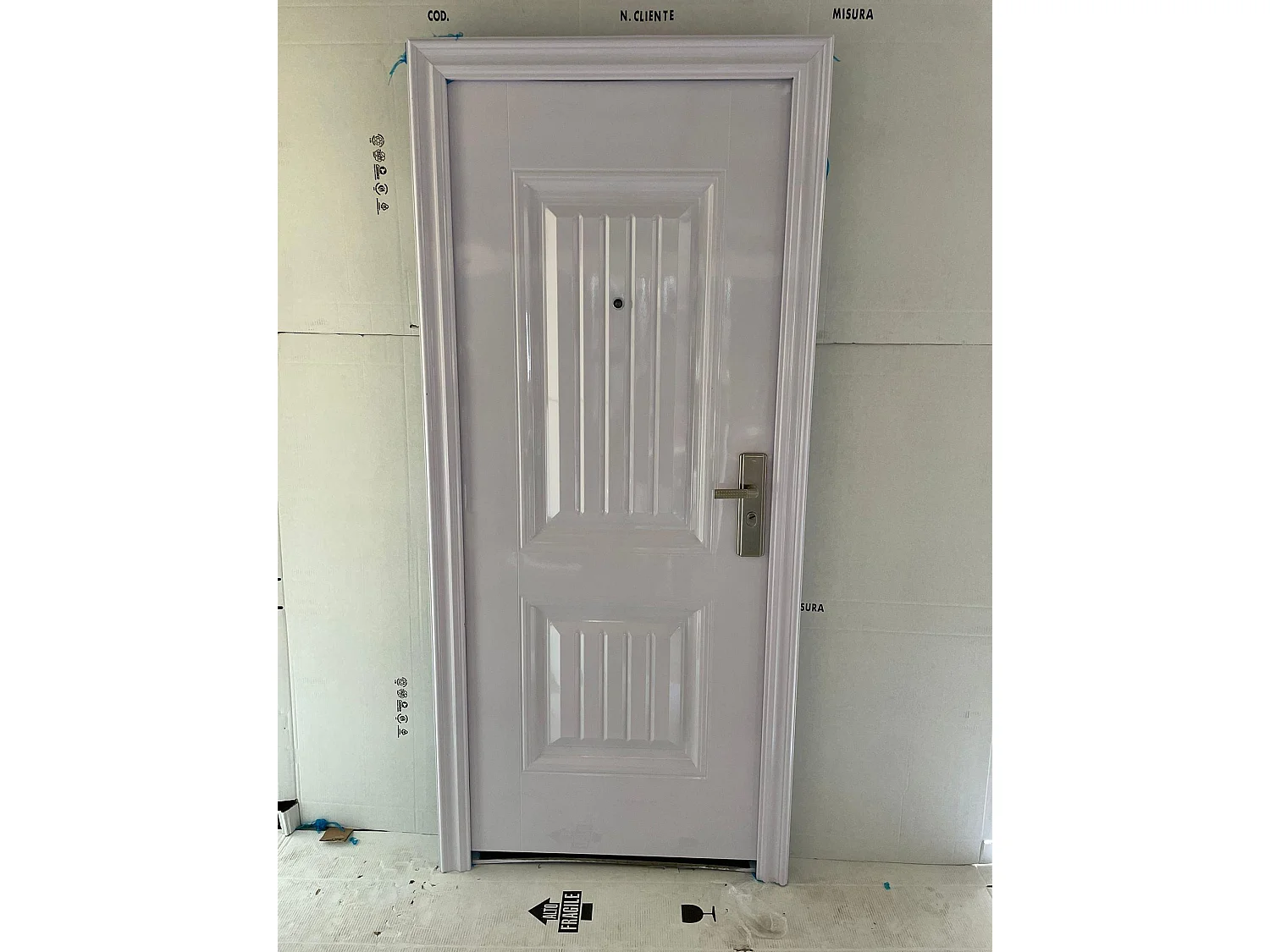 Portoncino d’ingresso Modello 35 colore bianca versione sinistra