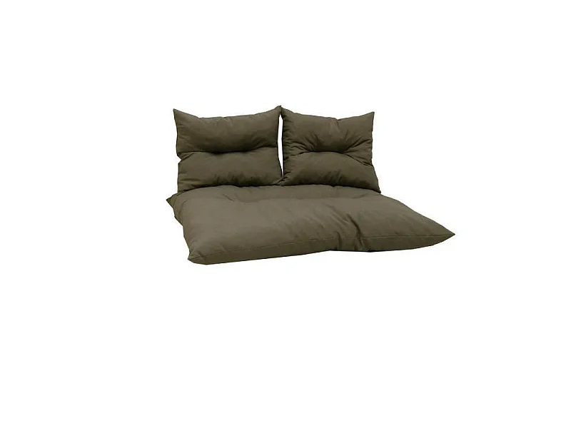 Kit palette classica taupe - materasso + 2 cuscini schienale