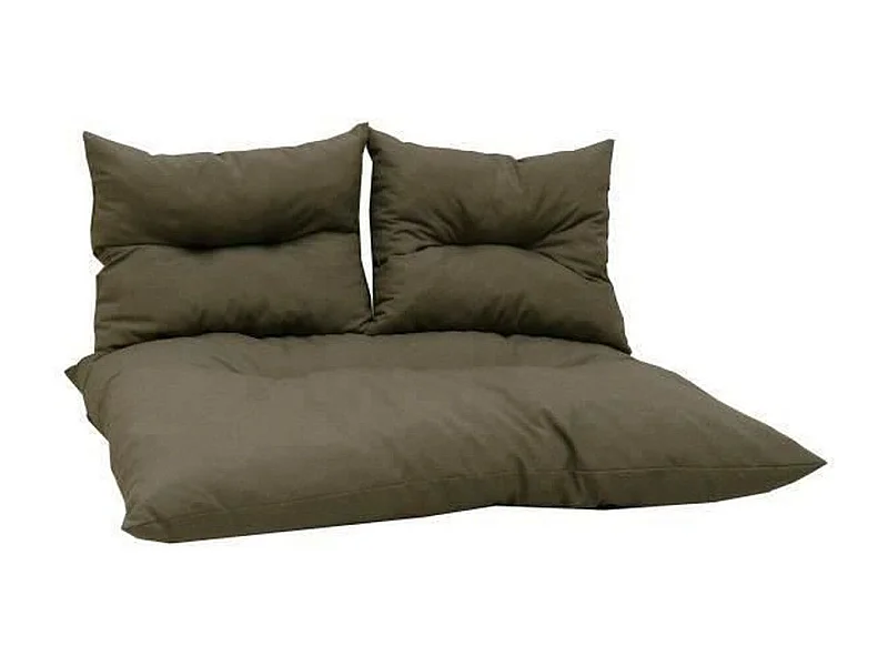 Kit palette classic taupe - matelas + 2 coussins dossier