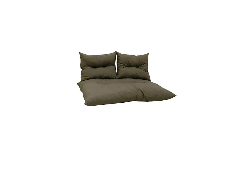 Kit palette classic taupe - matelas + 2 coussins dossier