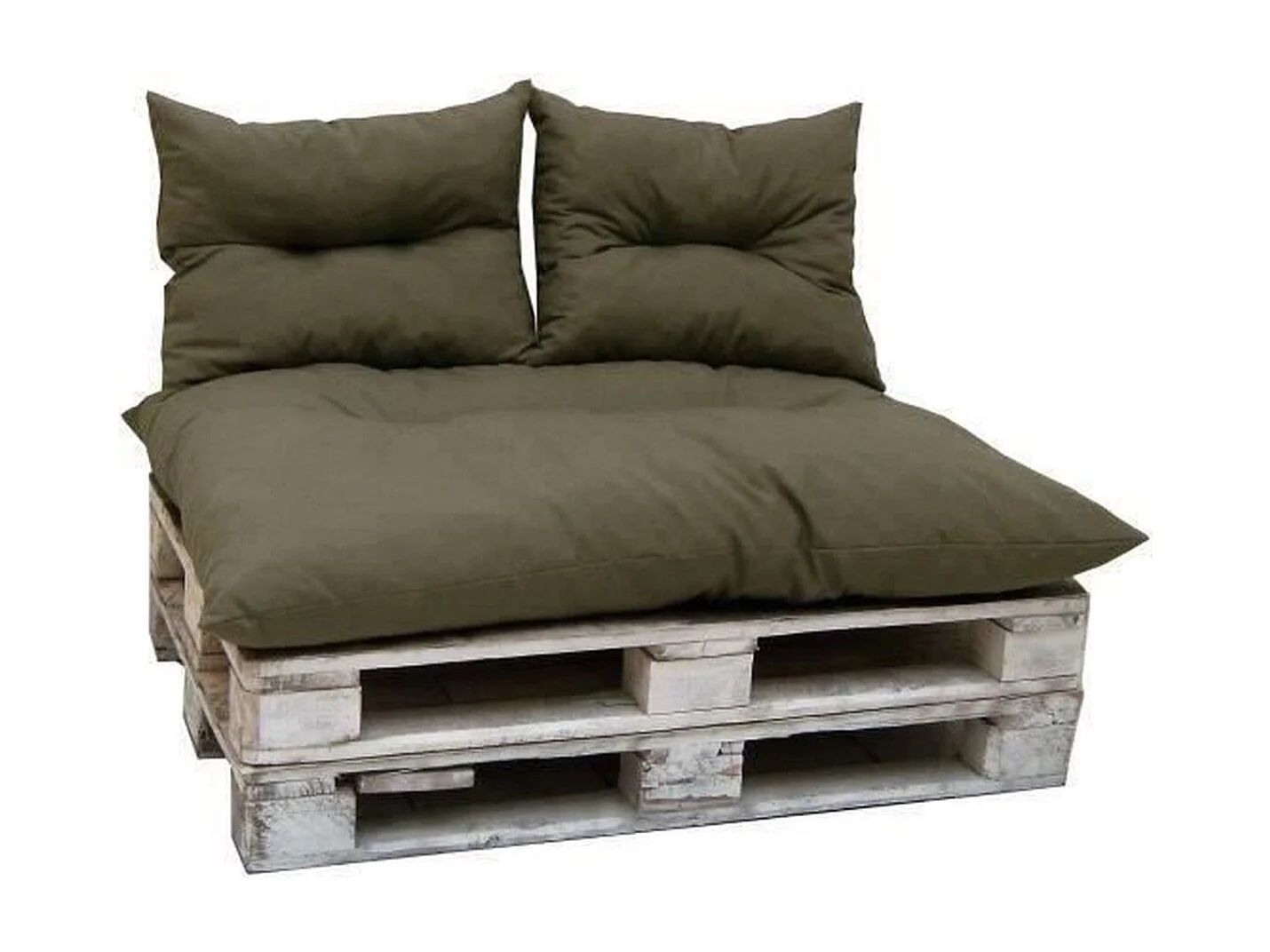 Kit palette classica taupe - materasso + 2 cuscini schienale