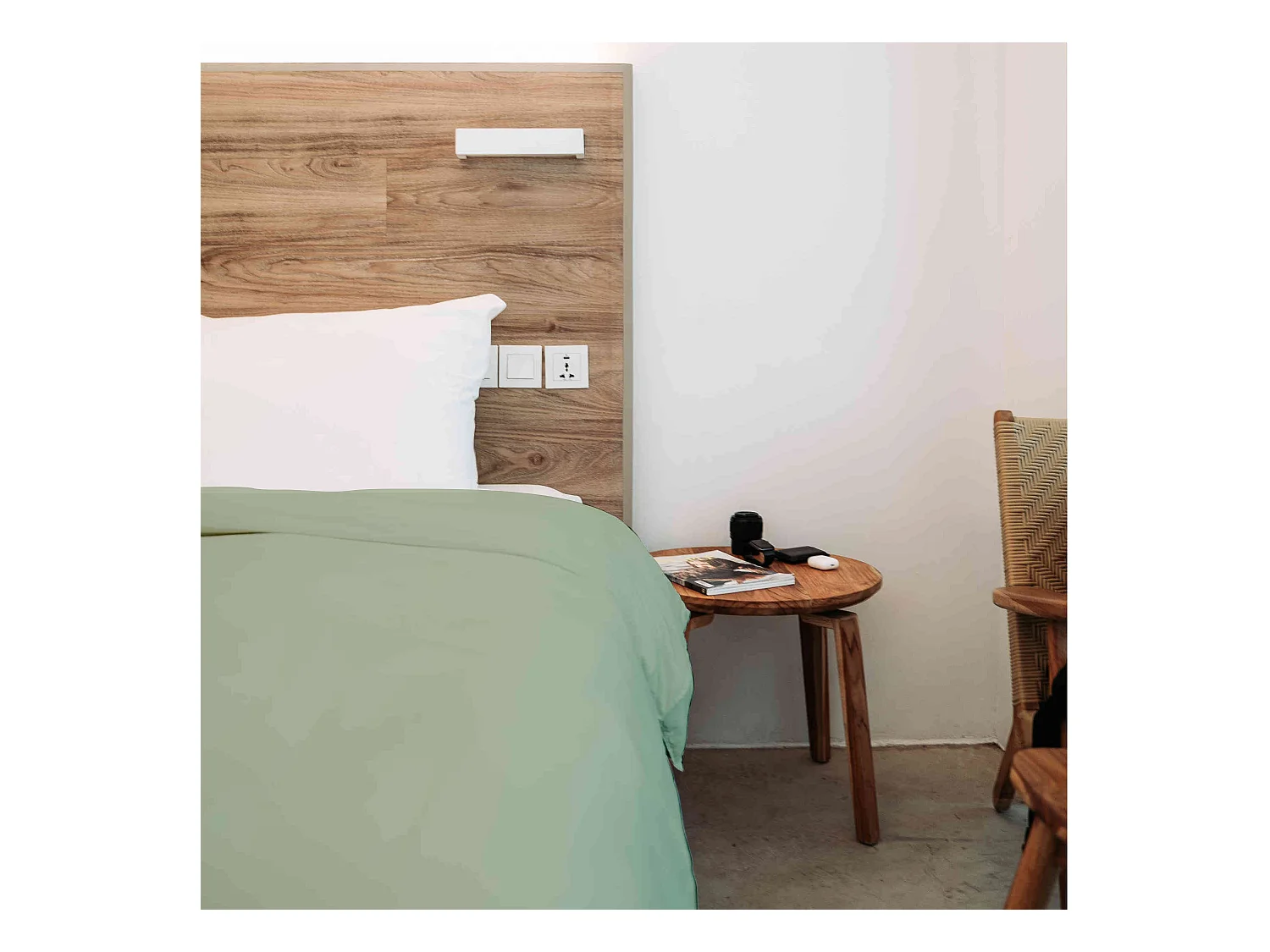 Housse de couette 100% coton amande 260x240 cm - Tradilinge