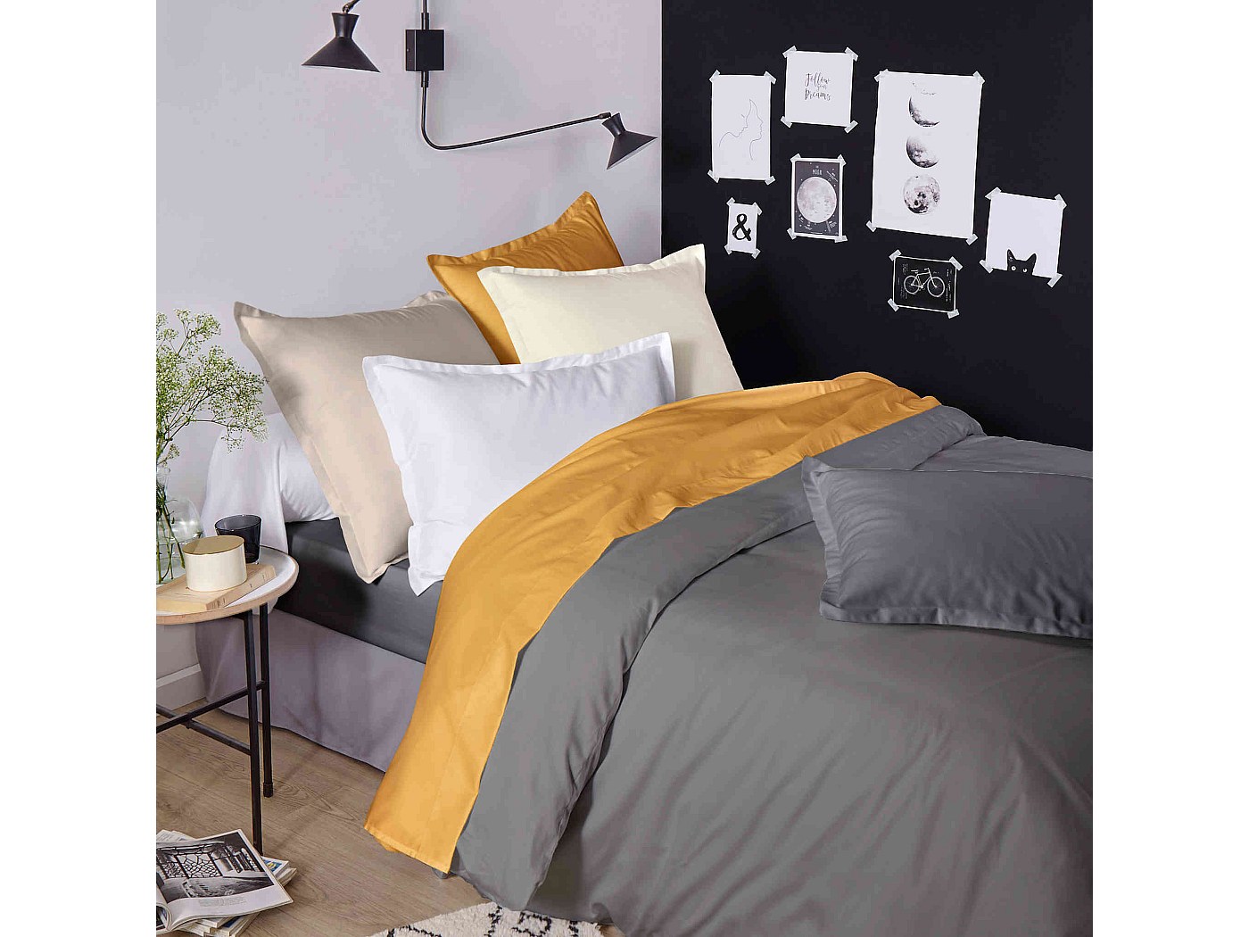 Housse De Couette 260x240 Satin De Coton