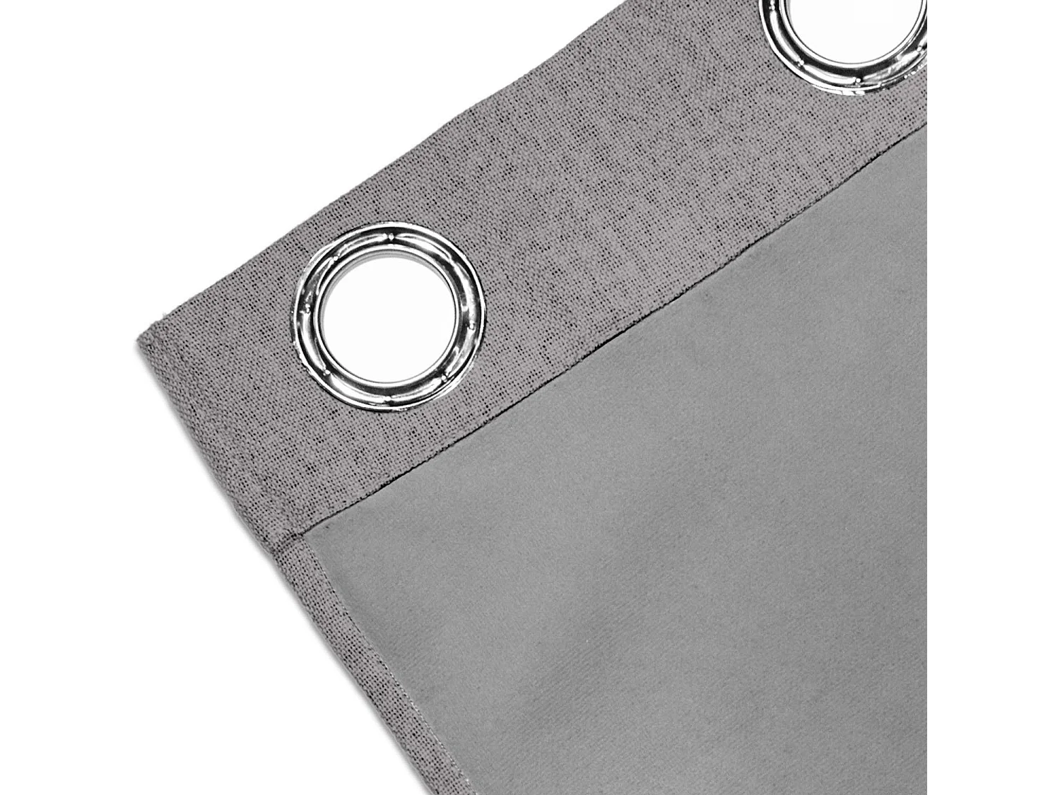 Rideau à oeillets 100% occultant 135x250 cm ECLIPSE gris, par Soleil d'Ocre