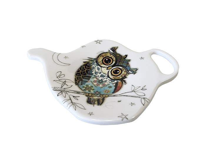Soucoupe Pour Sachet De Thé KIUB Chaton Sur Le Bureau, Mélamine