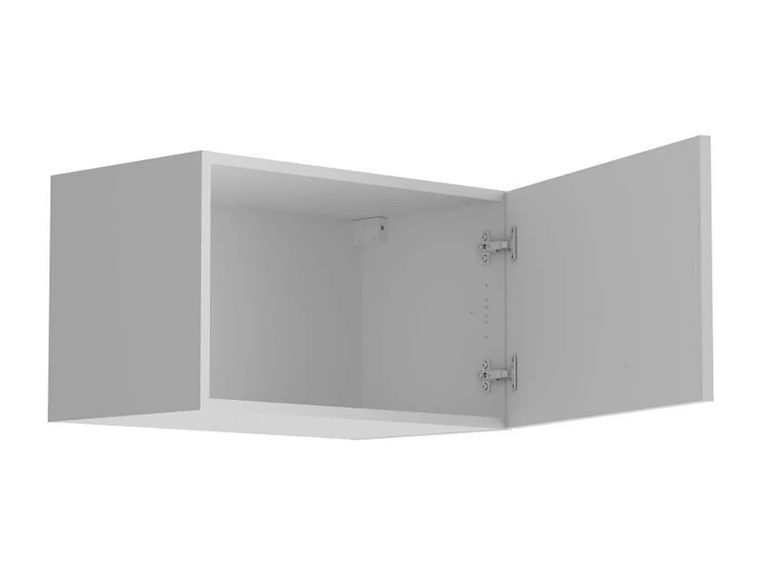 Meuble haut court 1 porte - Blanc - 60 x 36 x Hauteur 35 cm