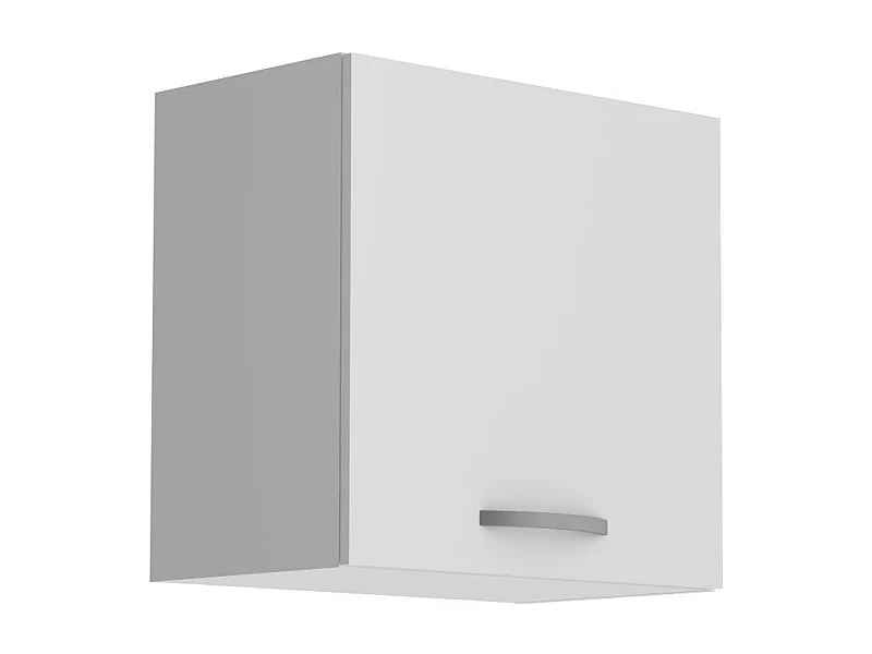 Meuble haut blanc 1 porte - 60 x 36 x Hauteur 58 cm