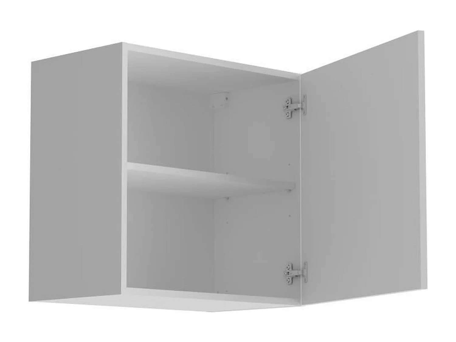Meuble haut blanc 1 porte - 60 x 36 x Hauteur 58 cm