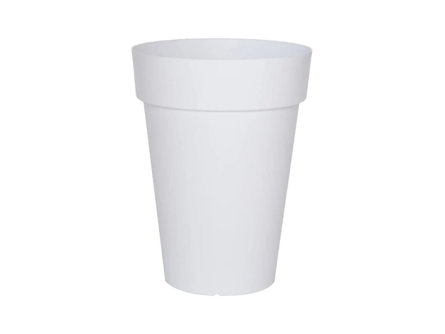 Pot Soleilla blanc H 53cm