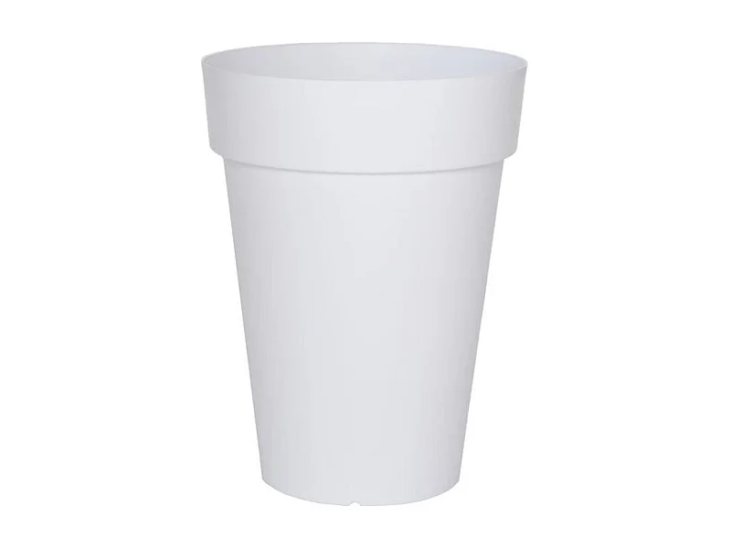 Doniczka Soleilla Wysoka Biała 53 cm - Donica z Systemem Retencji Wody - Produkcja Francuska