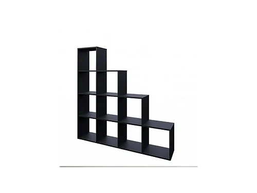 Etagère Escalier 10 Cases En Noir 143 X 138 X 29 Cm (lxhxp)