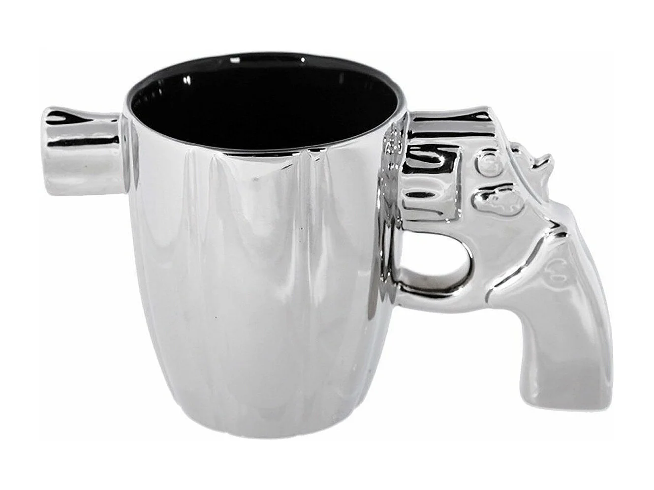 Tasse en céramique Argent Gun