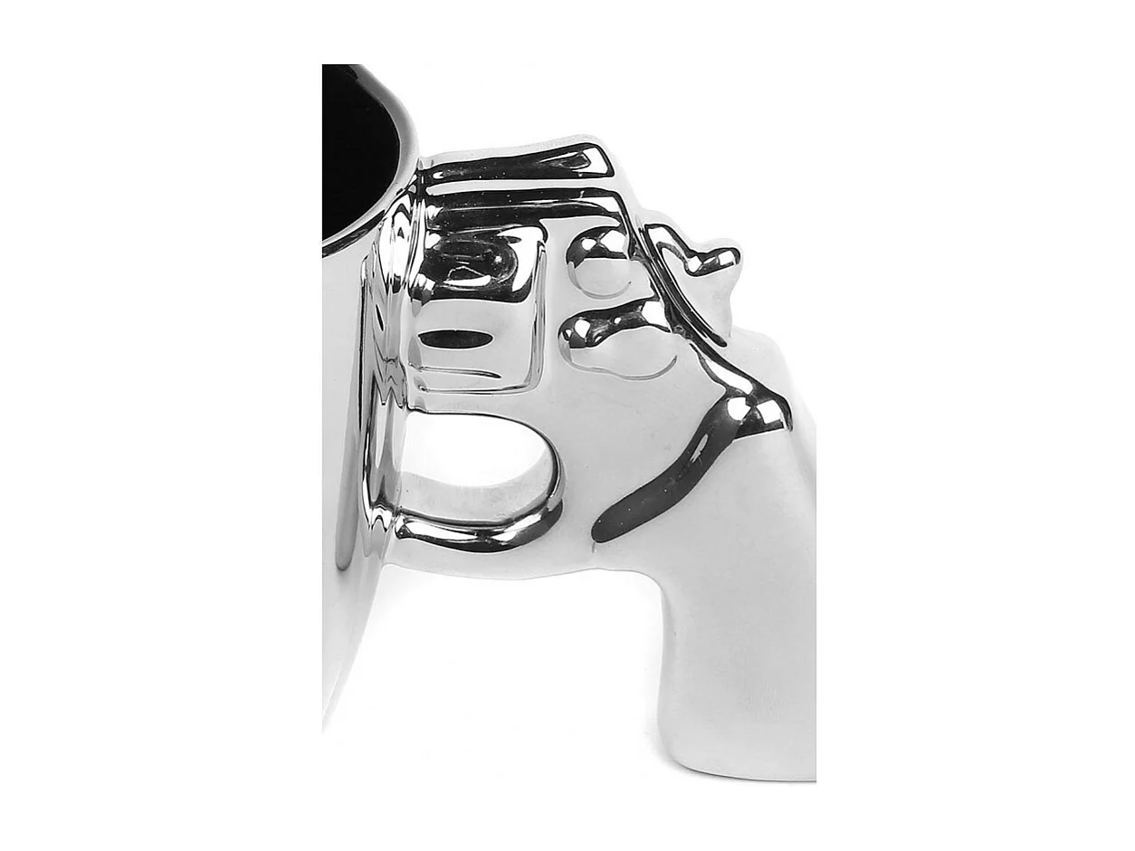 Tasse en céramique Argent Gun