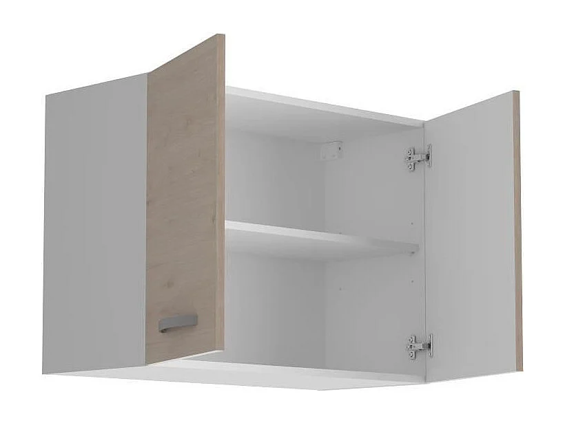 Meuble haut 2 portes - chêne Jackson - 80 x 36 x Hauteur 58 cm