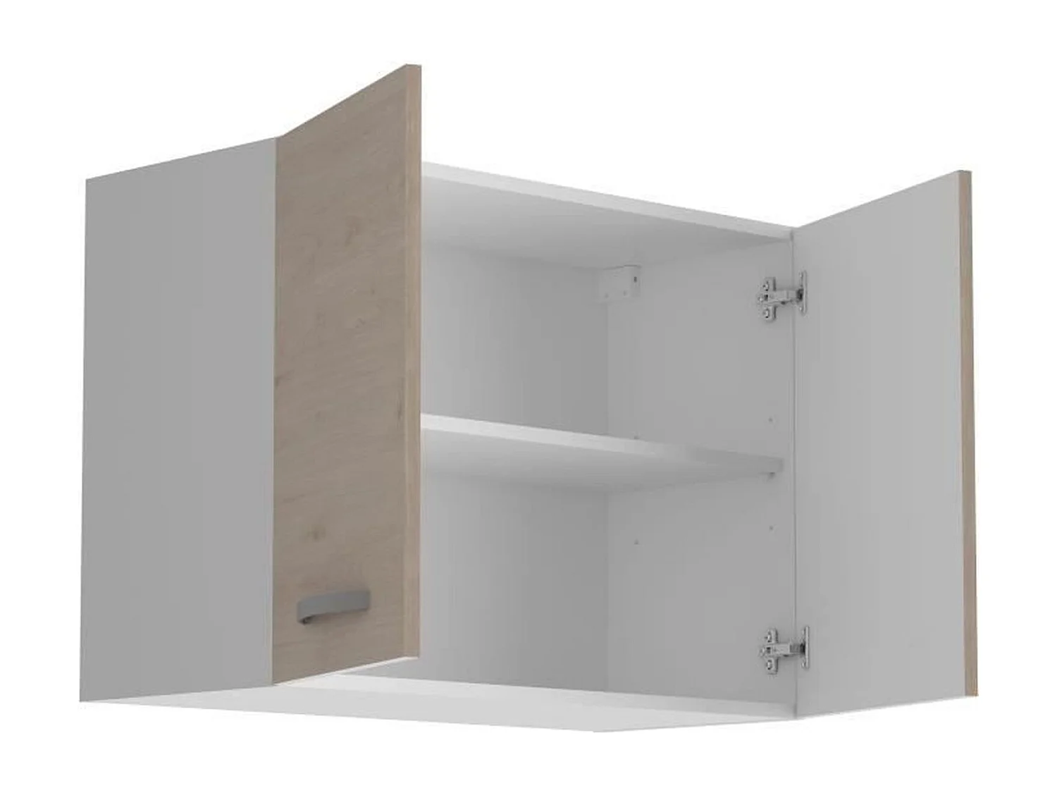 Meuble haut 2 portes - chêne Jackson - 80 x 36 x Hauteur 58 cm