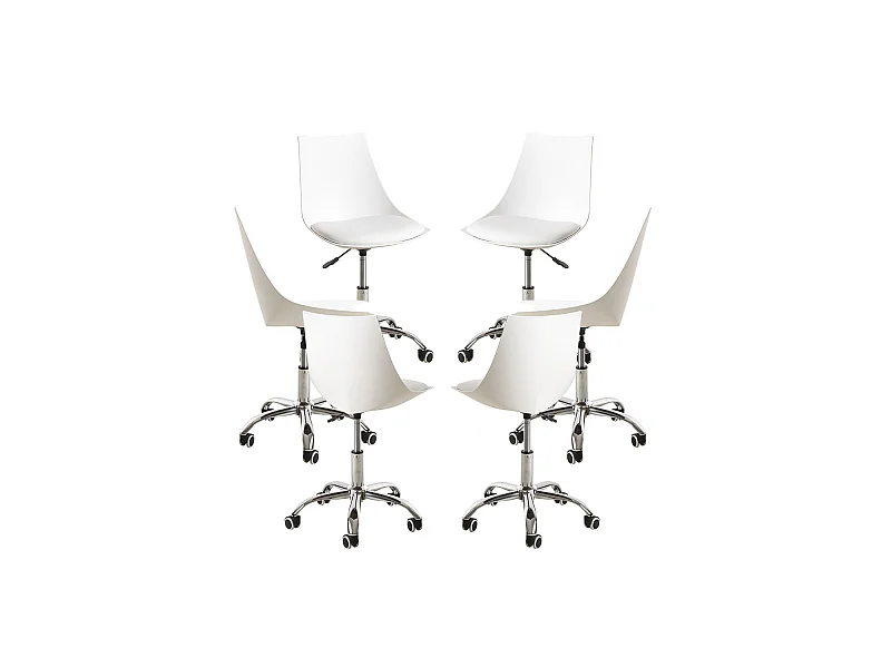 Packs Sillas - Pack 6 Sillas Blok Office - Blanco