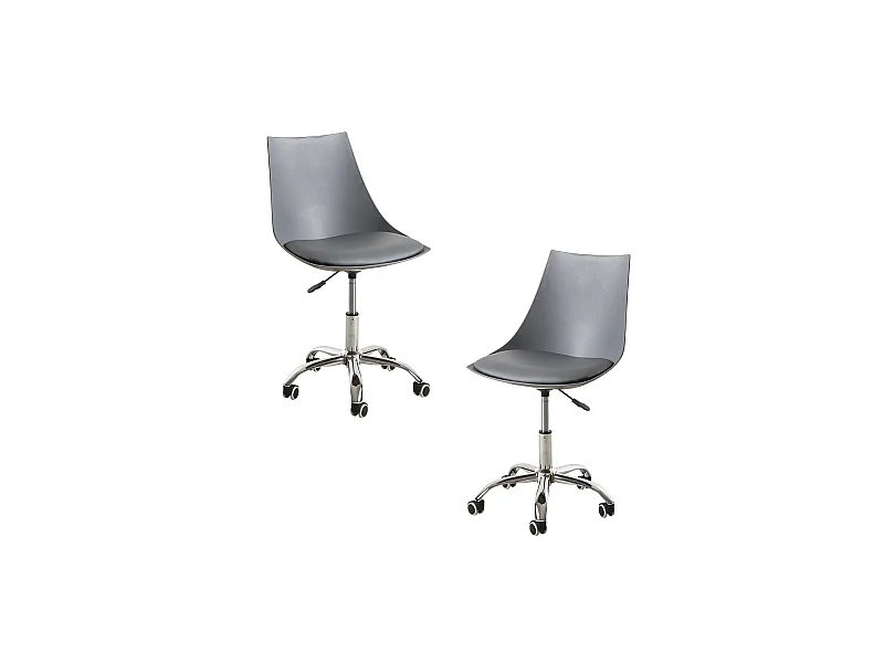 Packs Sillas - Pack 2 Sillas Blok Office - Gris oscuro