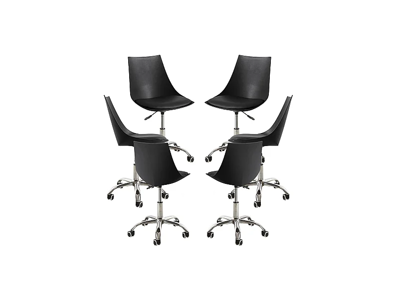 Packs Sillas - Pack 6 Sillas Blok Office - Negro