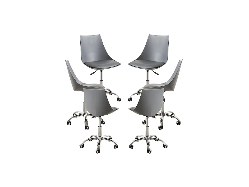Packs Sillas - Pack 6 Sillas Blok Office - Gris oscuro