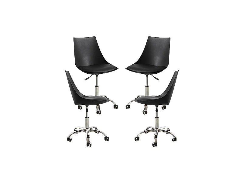 Packs Sillas - Pack 4 Sillas Blok Office - Negro