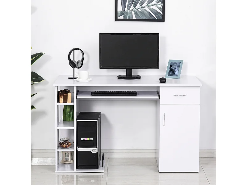 Mesa de ordenador blanco 120x60x74 cm HOMCOM