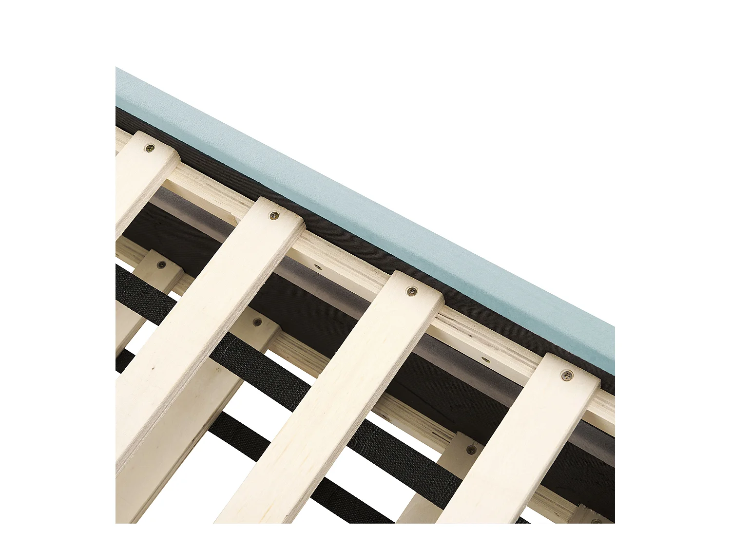 Łóżko wysuwane Welur CHAVONNE 90 x 200 cm Miętowy