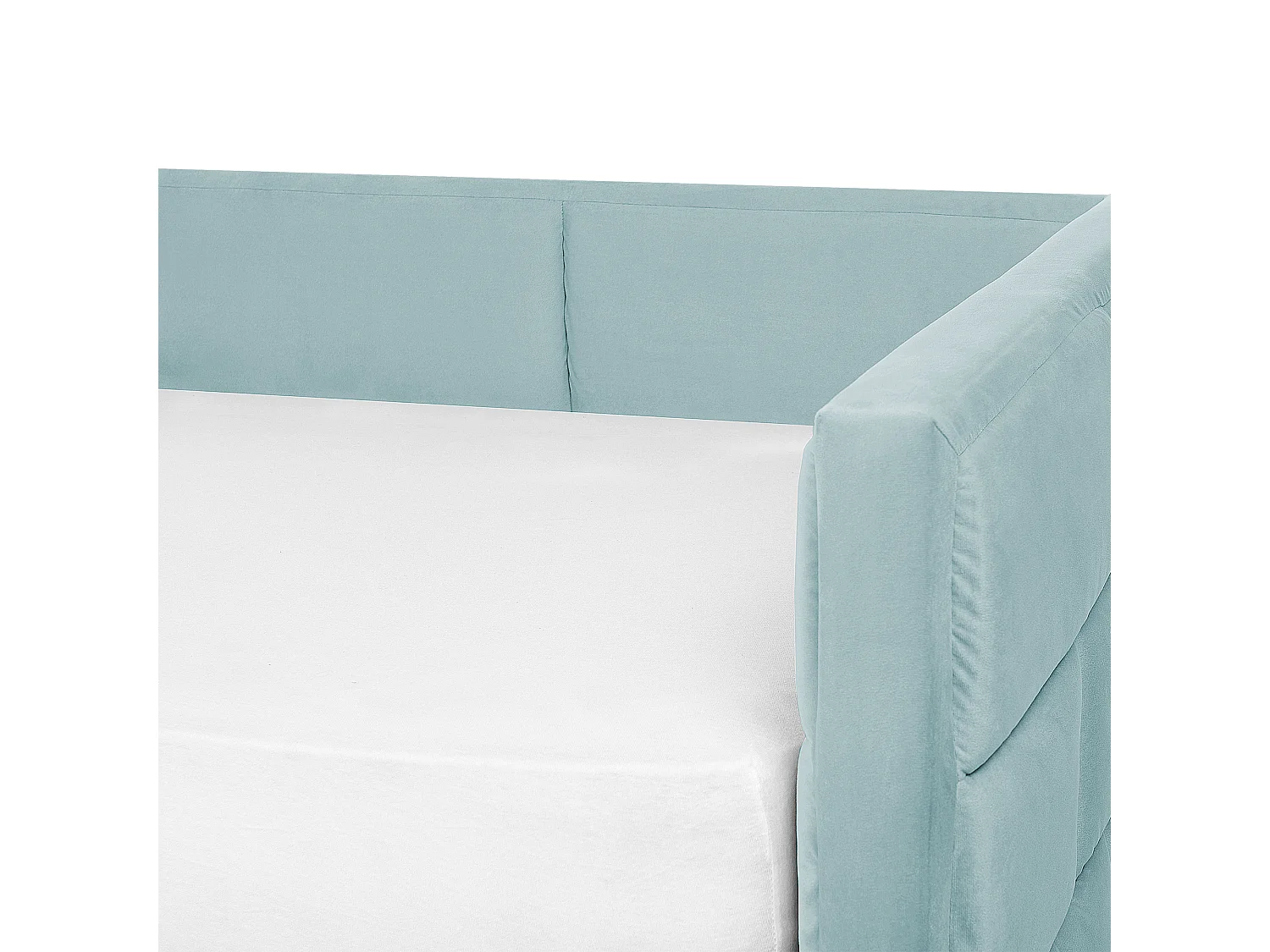 Lit gigogne Velours CHAVONNE 90 x 200 cm Vert menthe