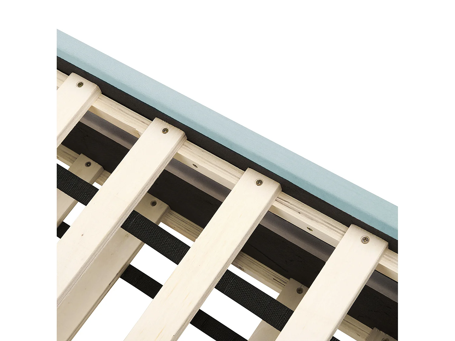 Lit gigogne Velours CHAVONNE 90 x 200 cm Vert menthe