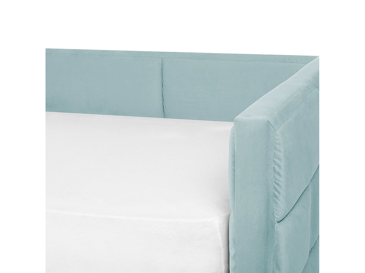 Łóżko wysuwane Welur CHAVONNE 90 x 200 cm Miętowy