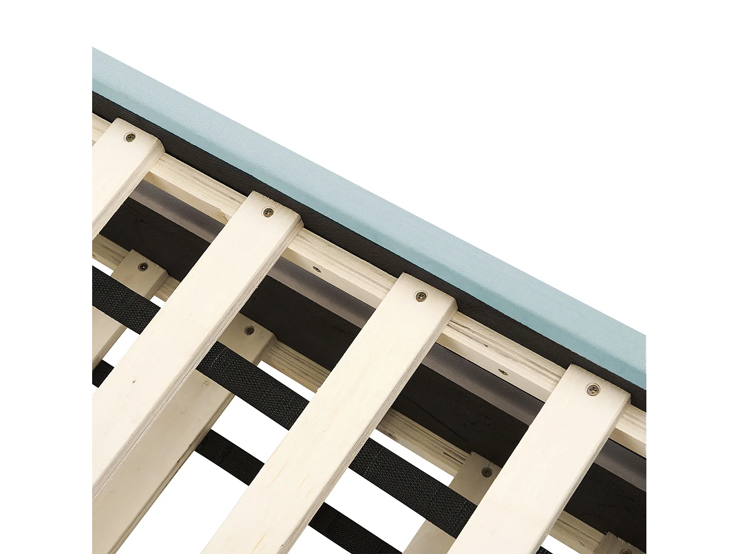 Łóżko wysuwane Welur CHAVONNE 90 x 200 cm Miętowy