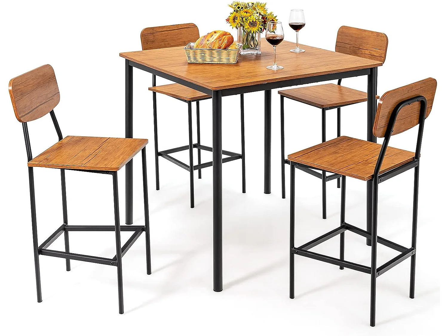 5-teiliges Esstisch-Set