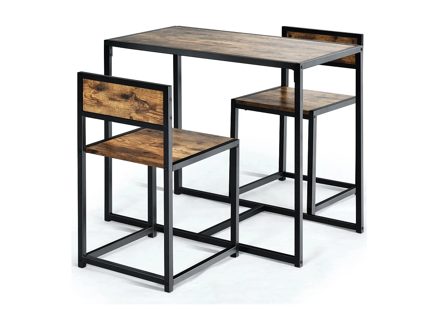 3 tlg. Tischgruppe Essgruppe Bartisch-Set Küchentisch Esstisch Tisch + 2 Stühle Antik