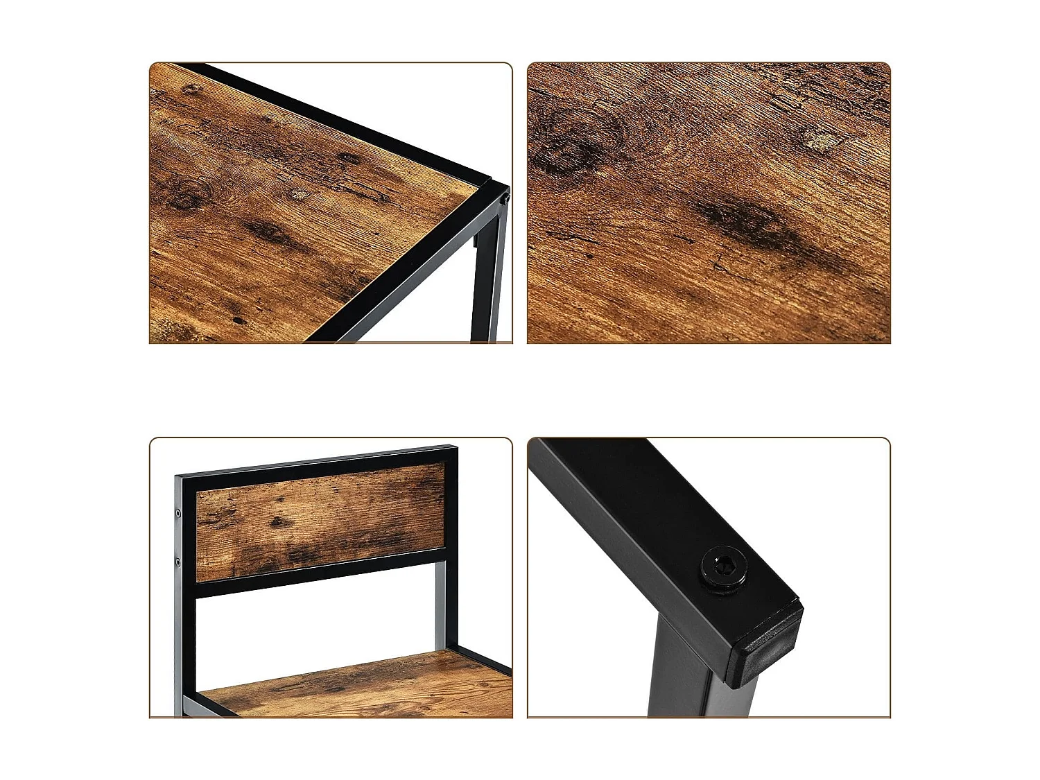 3 tlg. Tischgruppe Essgruppe Bartisch-Set Küchentisch Esstisch Tisch + 2 Stühle Antik