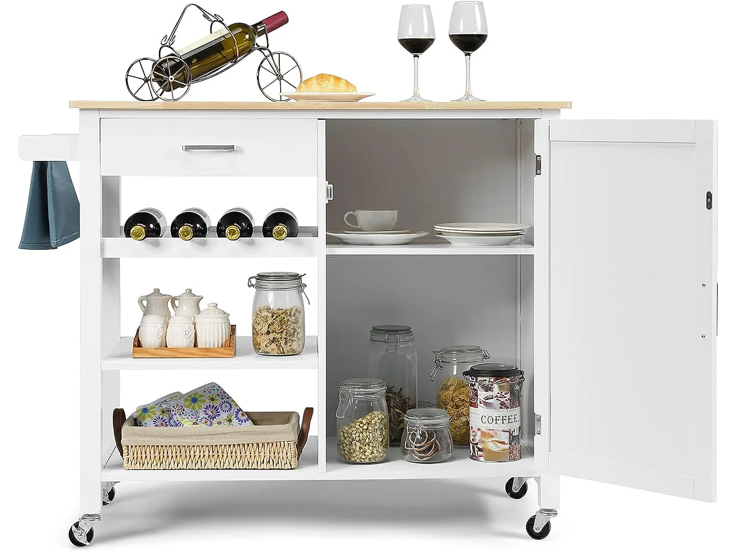 Mobile Kücheninsel Küchenwagen TI88334