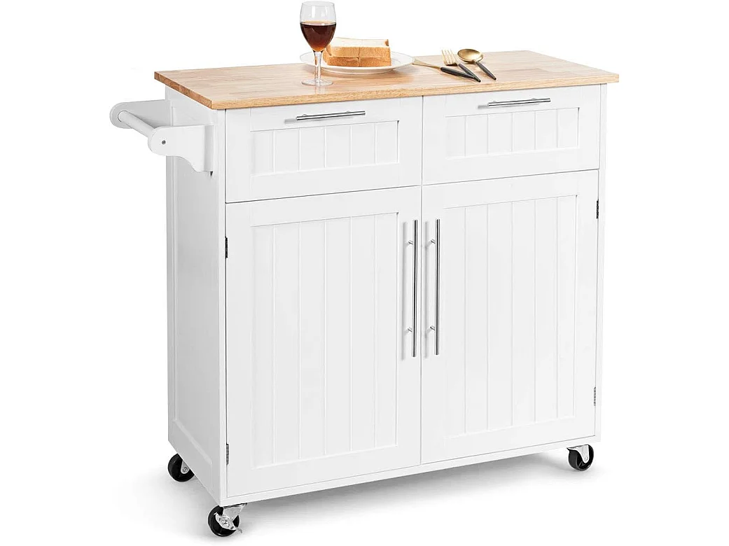 Küchenwagen Servierwagen mit Rollen HW55461