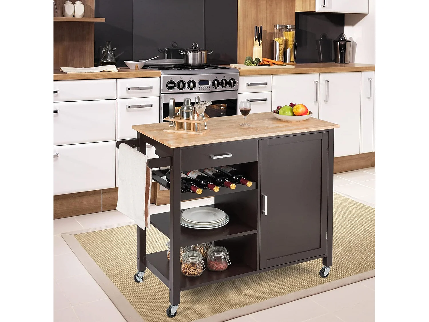 Mobile Kücheninsel Küchenwagen TI88334