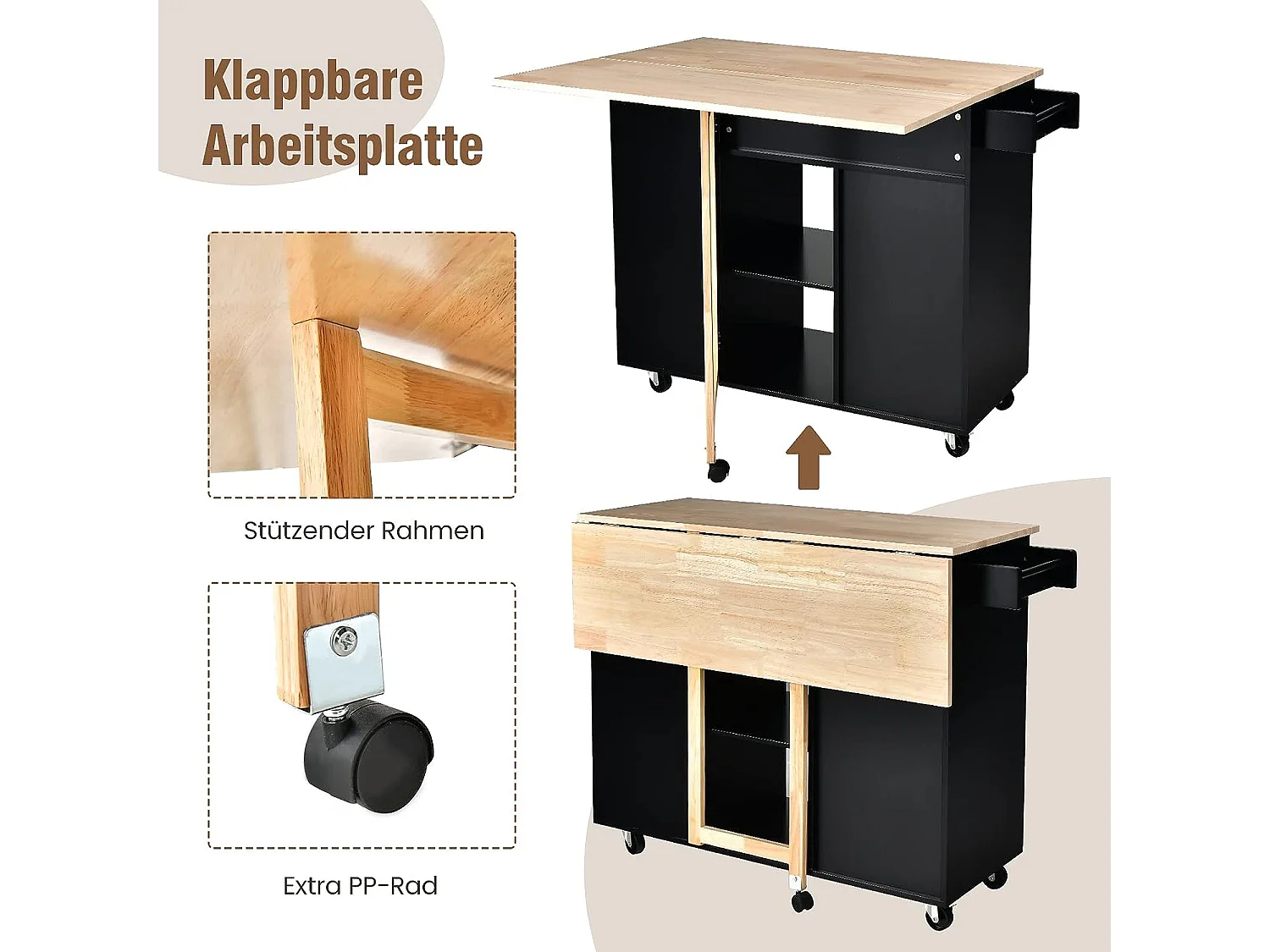 Küchenwagen auf Rollen KC55460