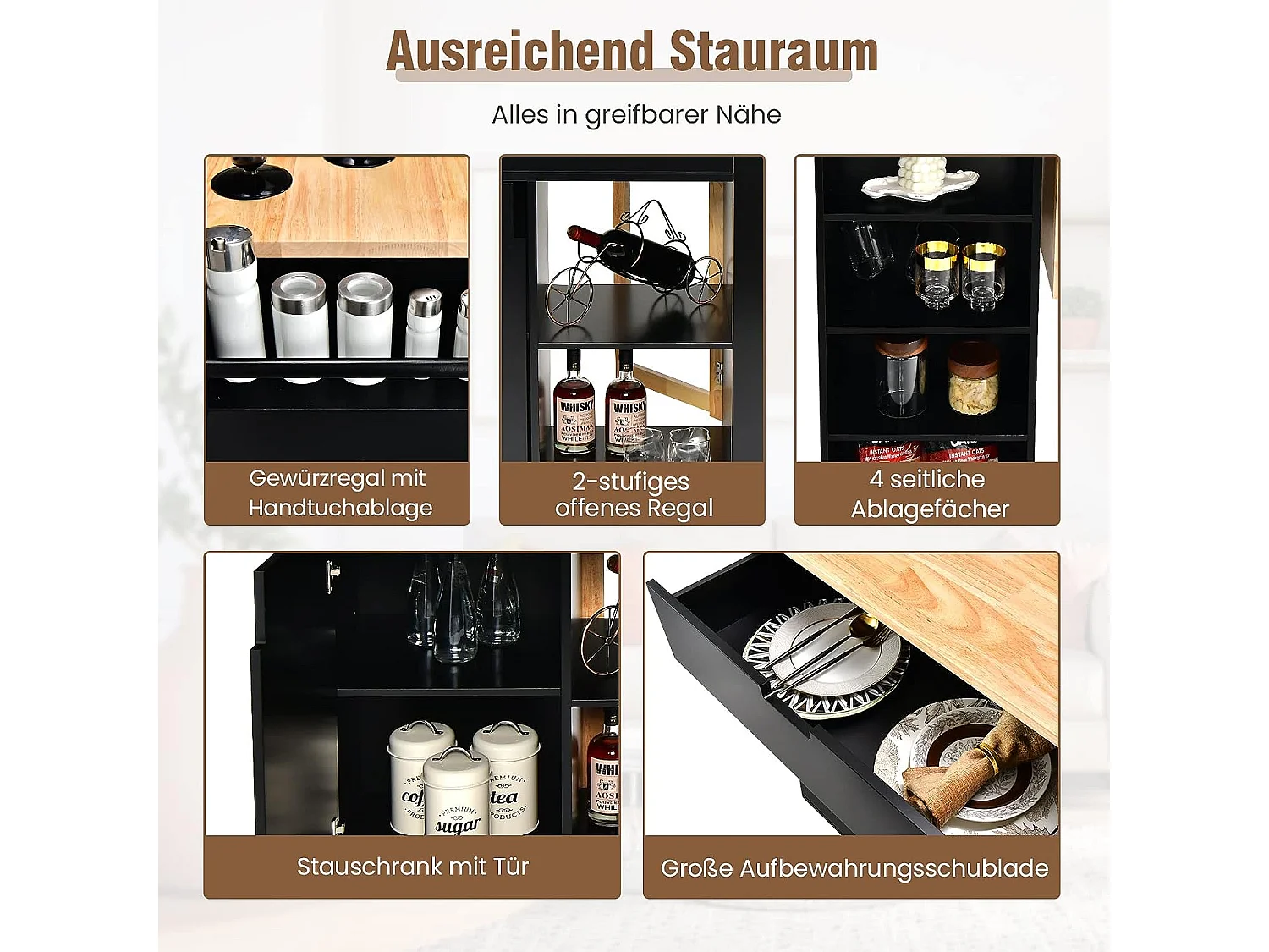 Küchenwagen auf Rollen KC55460