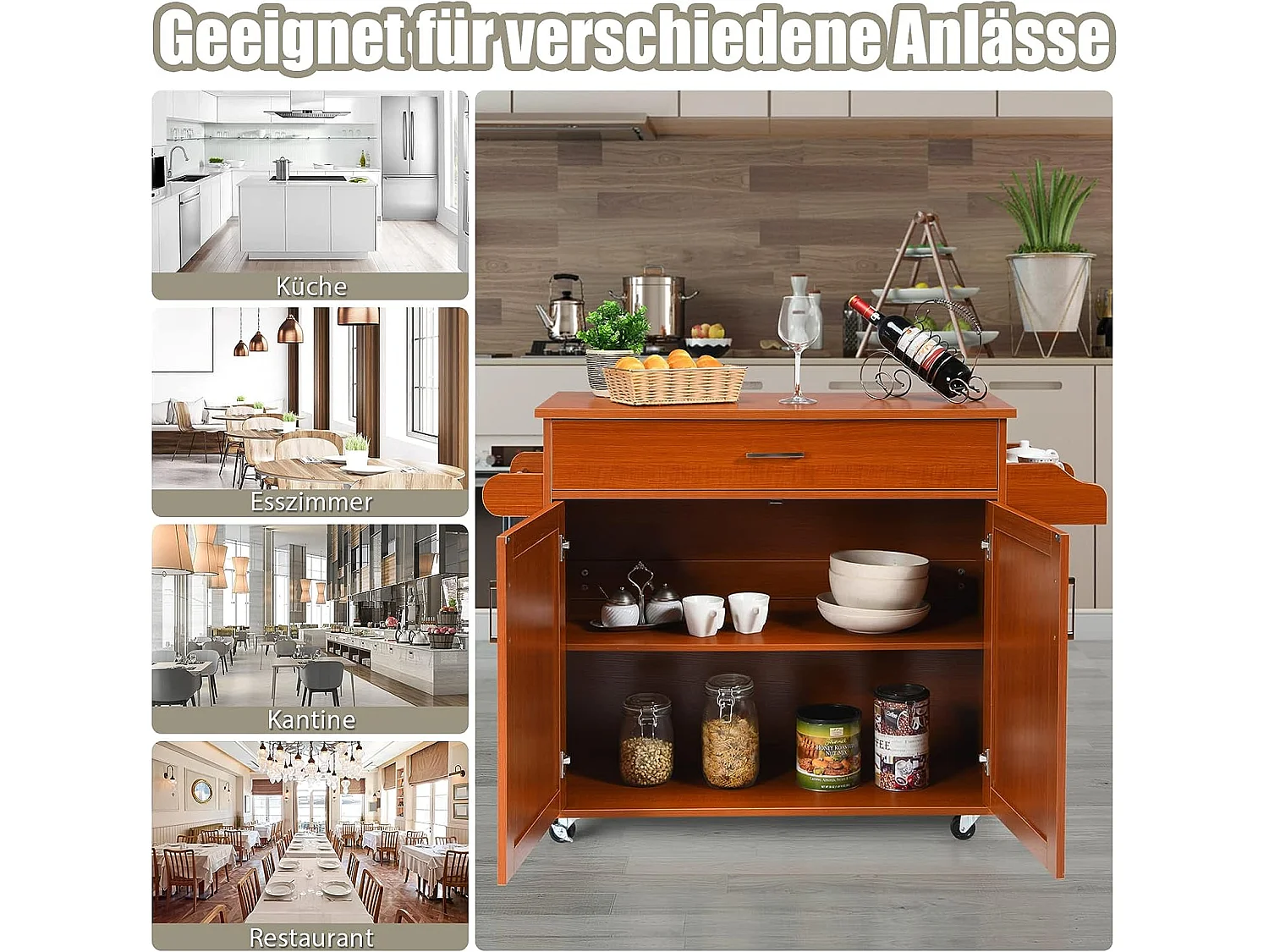 Küchenwagen Kücheninsel