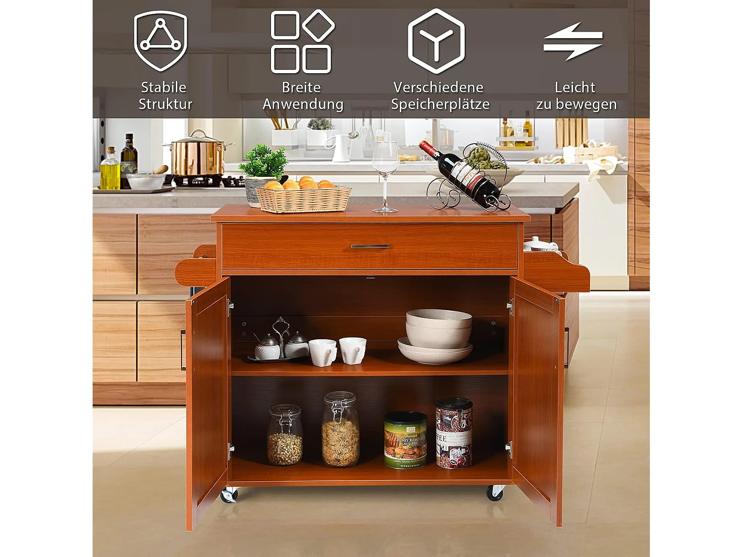 Küchenwagen Kücheninsel
