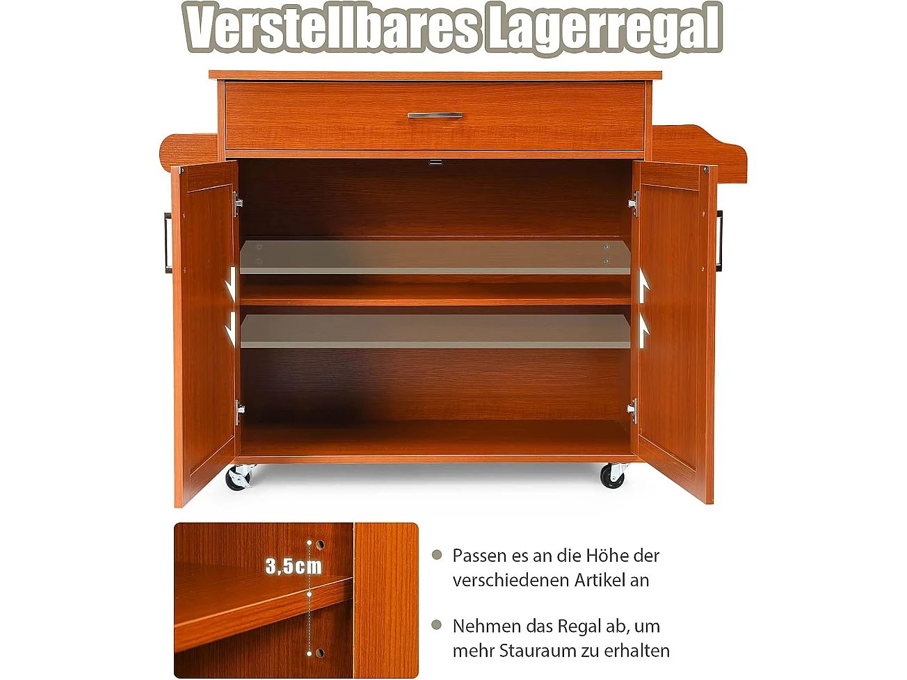 Küchenwagen Kücheninsel